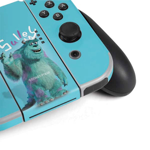 Disney Monsters Inc. Sulley Portrait Nintendo Switch OLED (2021) Skin